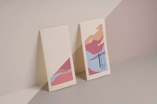 Free Abstract Shapes Brochure Mock-Up Psd