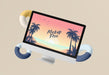 Free Abstract Summer Concept With Screen Psd