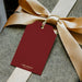 Free Aerial View Of Gift Box With A Tag Mockup Psd
