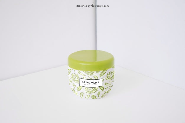 Free Aloe Vera Product Mockup Psd