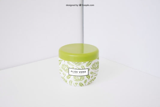 Free Aloe Vera Product Mockup Psd