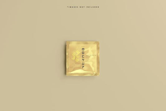 Free Aluminum Foil Sachet Mockup Psd