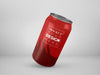 Free Aluminum, Metal Can Package Mockup For Branding And Identity. Psd