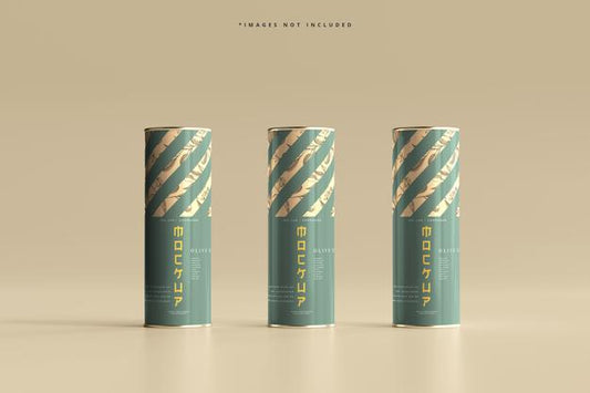 Free Aluminum Oil Can Mockup Psd