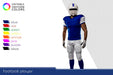 Free American Football Player With Several Colorful Uniforms Psd
