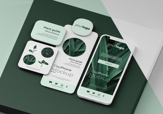 Free App Interface Mock-Up On Phone Screen Psd