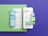 Free App Interface With Pop Up Screen Mockup Psd