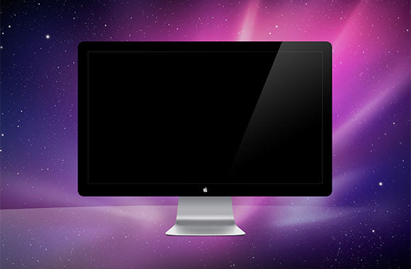 Free Apple Monitor Psd Mockup