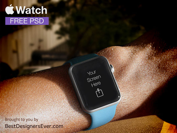 Free Apple Watch Psd Template