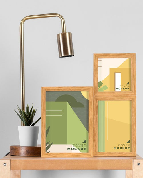 Free Arrangement Of Modern Mock-Up Frames Psd