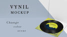 Free Arrangement Of Vinyl Records Mock-Up Psd