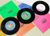 Free Arrangement Of Vinyl Records Mock-Up Psd