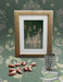 Free Arrangement With Frame And Dates On Floral Background Psd