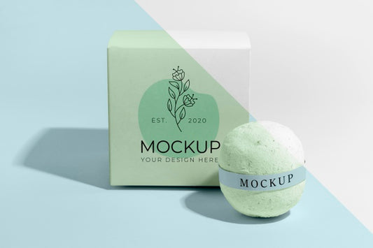 Free Arrangement With Green Bath Bomb Psd