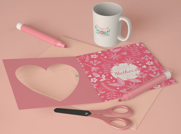 Free Assortment For Mother'S Day Scene Creator With Card Psd