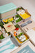 Free Assortment Of Bento Box With Mock-Up Card Psd