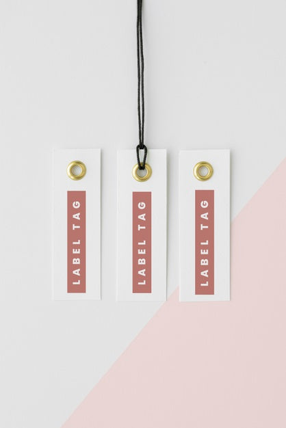 Free Assortment Of Mock-Up Paper Tags Psd