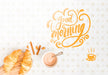 Free Assortment Of Morning Coffee And Croissants Psd