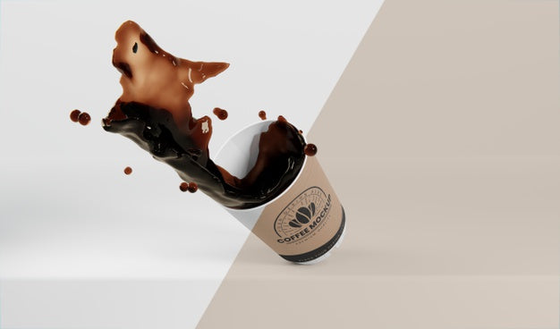 Paper Splashed Coffee Free Assortment Of Paper Coffee Cup With Coffee Splash Psd – DreamBundles