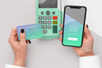 Free Assortment With Smartphone Payment App Mock-Up Psd