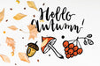 Free Autumn Mockup With Leaves Psd
