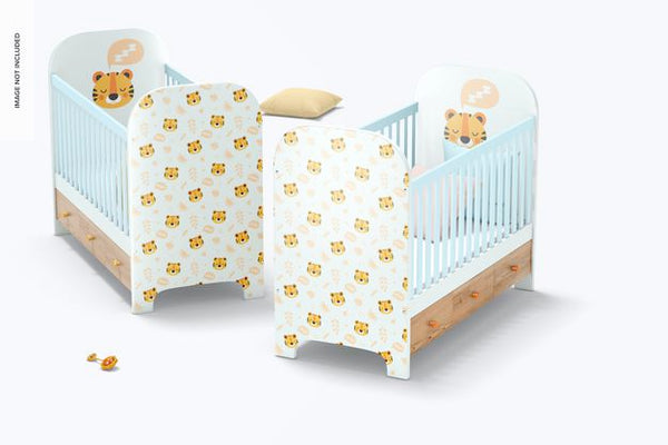 Free Baby Cribs Mockup Psd