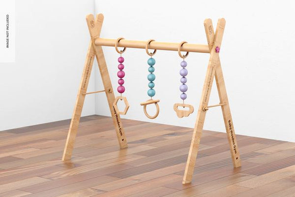 Free Baby Wooden Gym Mockup, Right View Psd