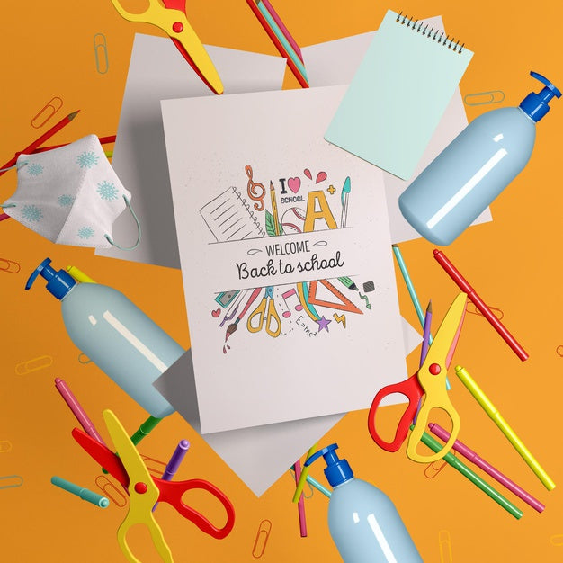 Free Back To School Concept Mock-Up Psd