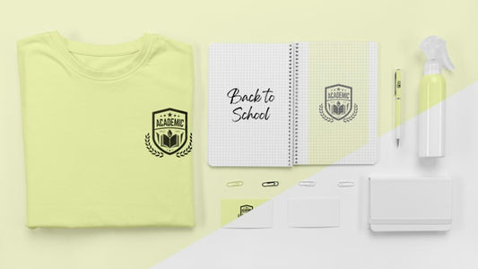 Free Back To School Concept Mock-Up Psd