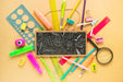 Free Back To School Mockup With Big Slate Psd