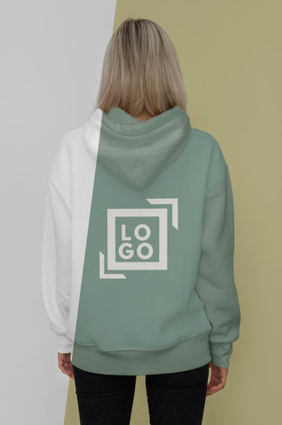Free Back View Of Stylish Woman In Hoodie Psd