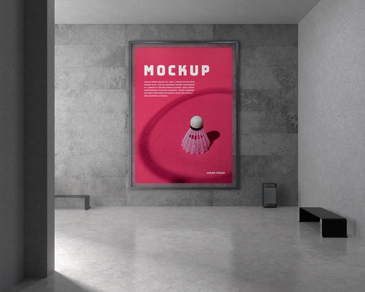 Free Backlit Modern City Vertical Mockup Psd