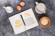 Free Bakery Dough Ingredients And Recipe On Desk Psd