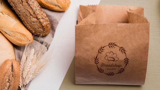 Free Bakery Goods Concept With Mock-Up Psd