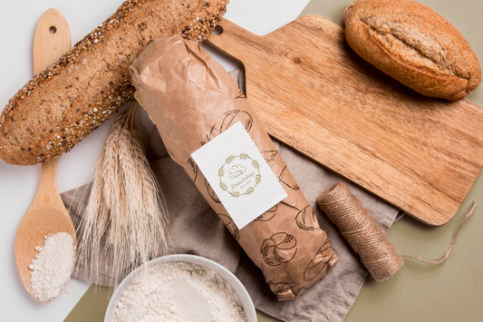 Free Bakery Goods Concept With Mock-Up Psd