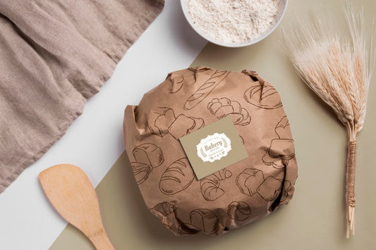 Free Bakery Goods Concept With Mock-Up Psd