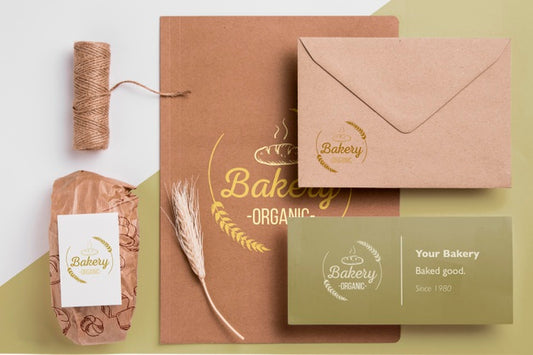 Free Bakery Goods Concept With Mock-Up Psd