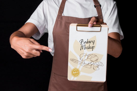 Free Bakery Goods Concept With Mock-Up Psd