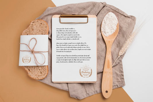 Free Bakery Goods Concept With Mock-Up Psd