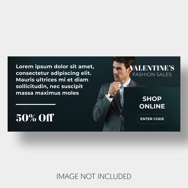 Free Banner Template Sales Valentine'S Day Psd