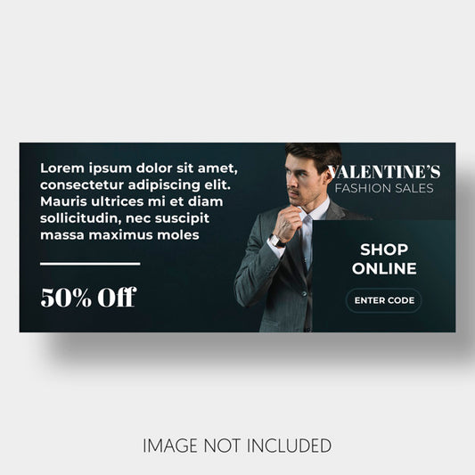 Free Banner Template Sales Valentine'S Day Psd