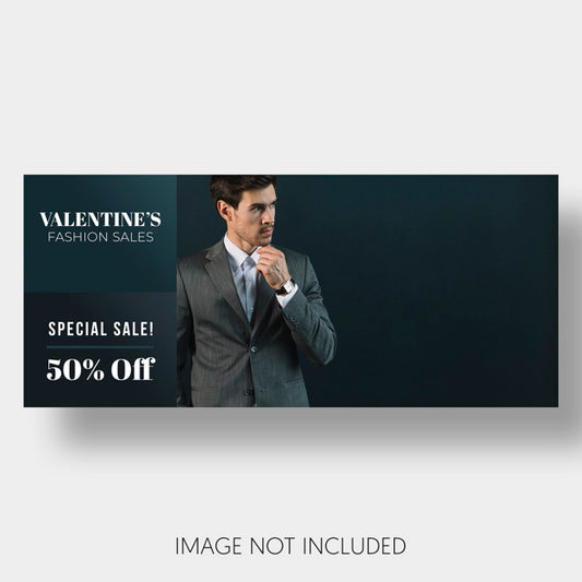 Free Banner Template Sales Valentine'S Day Psd