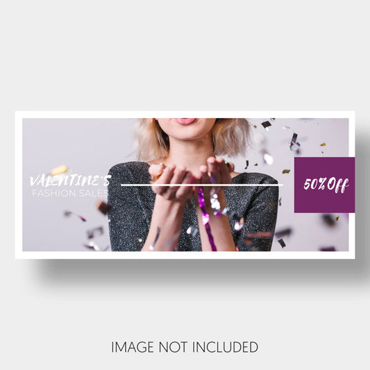 Free Banner Template Sales Valentine'S Day Psd