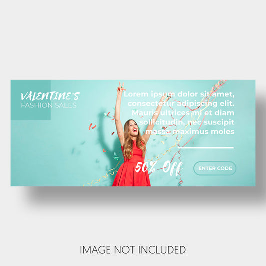 Free Banner Template Sales Valentine'S Day Psd