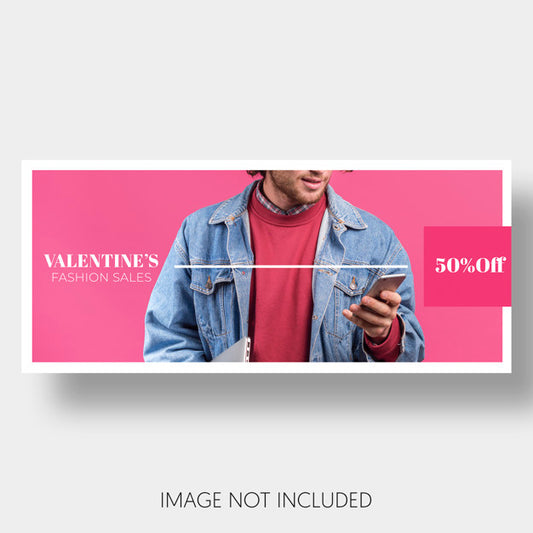 Free Banner Template Sales Valentine'S Day Psd