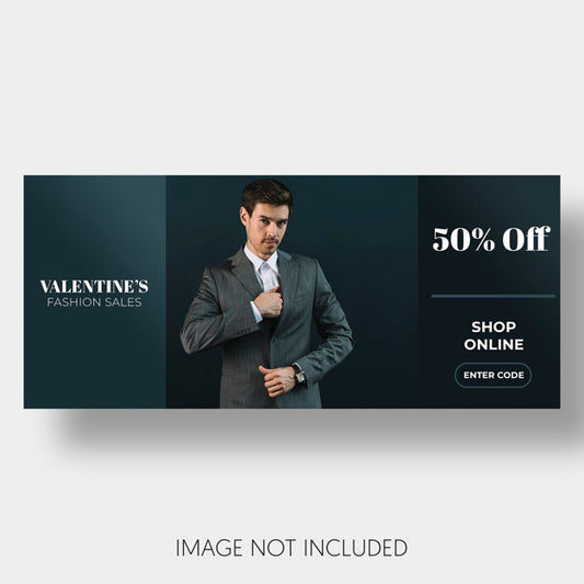 Free Banner Template Sales Valentine'S Day Psd
