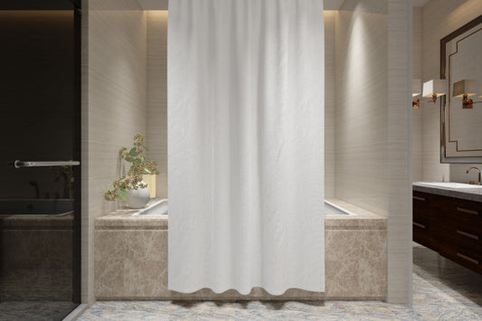 Free Bath Curtain Mockup Psd