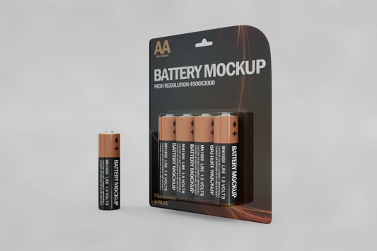 Free Battery Mockup Psd
