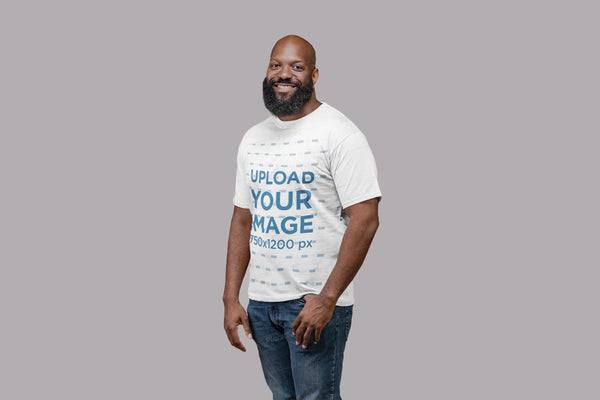 Free Beardman T-Shirt Mockup