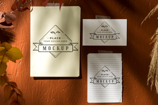 Free Beautiful Autumn Moodboard Mock-Up Psd